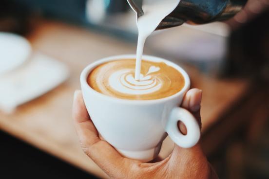 A cup of coffee is a delight.