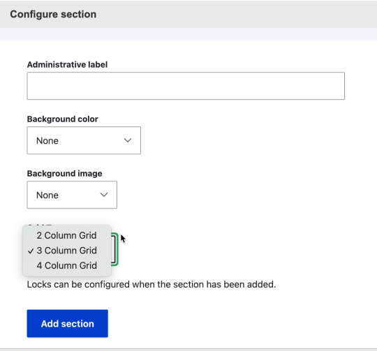 Grid options