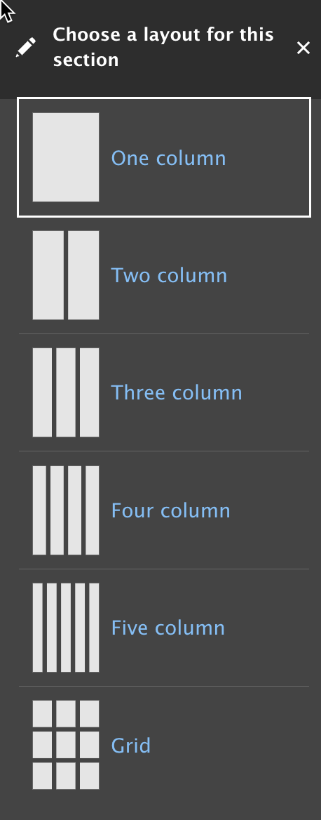 One Column 