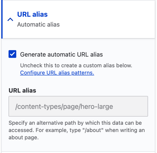 URL Alias